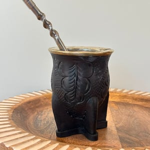 Mate camionero de cuero